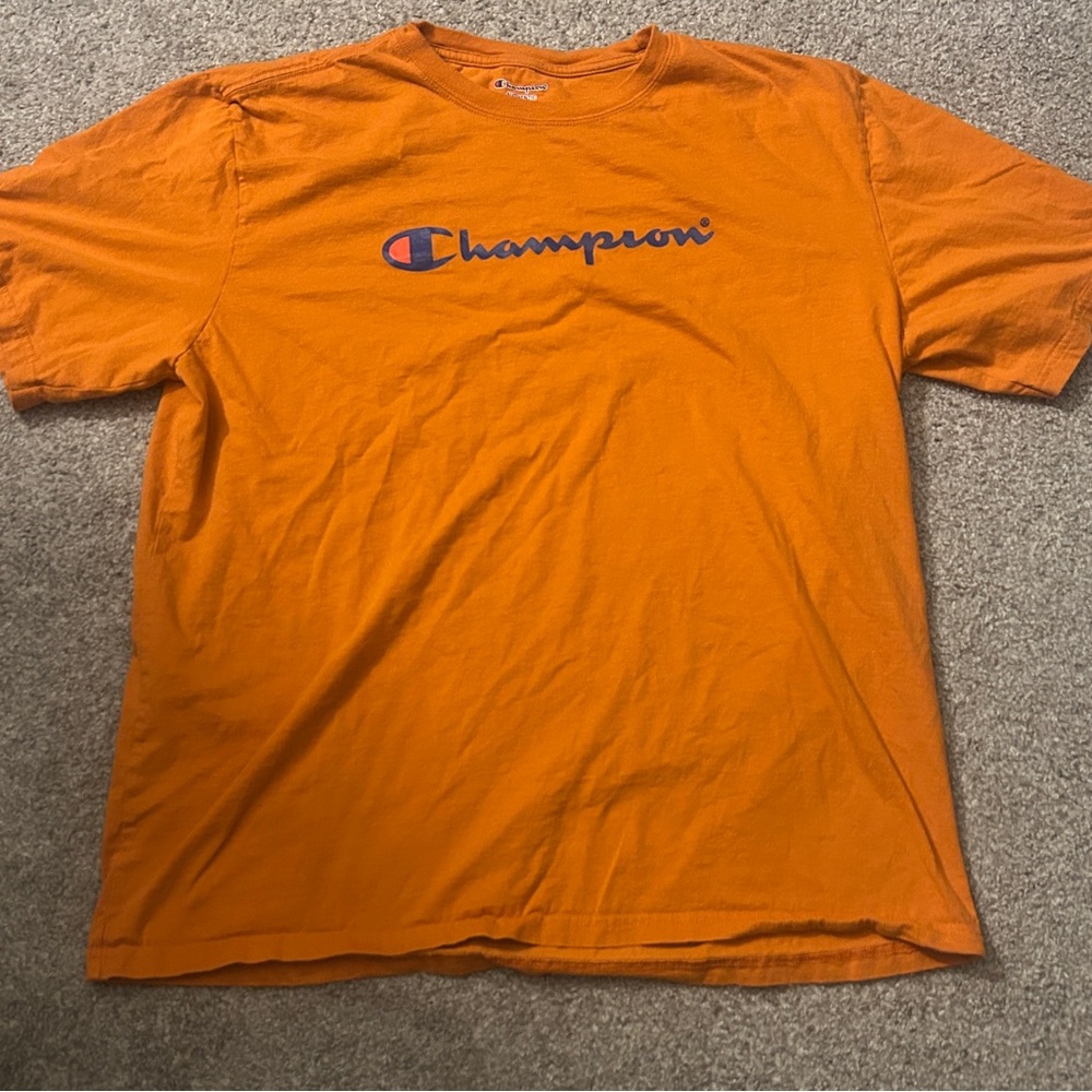 Orange champion tshirt